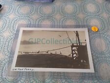 AIZ VINTAGE PHOTOGRAPH Spencer Lionel Adams ON THE FERRY CALIFORNIA picture