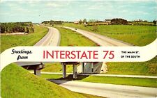 Vintage Postcard- Interstate 75, Connecting Florida and Georgia and Nor 1960s picture