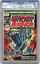 Ghost Rider #1 CGC 7.5 1973 0240563004 1st app. Daimon Hellstrom (Son of Satan) picture
