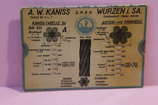 Vintage  A.W. Kaniss GmBH Wurzen i.SA   very good condition picture
