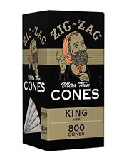 Zig-Zag Rolling Papers - Ultra Thin - King Size - Pre Roll Cones - 800 ct picture