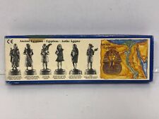 Ancient Egyptians-Winter Reproductions UK 6 Metal Figures 4 cm NEW SEALED in BOX picture