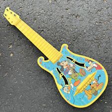 Vintage 50’s Disney Mickey Mouse Guitar Ukulele w Carnival Toys 21” picture
