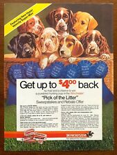 1984 Winchester Ammunition Vintage Print Ad/Poster Rifle Hunting Dogs Man Cave picture