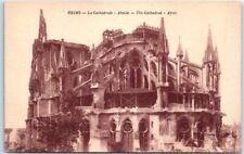 Postcard - The Cathedral, Apsis - Reims, France picture