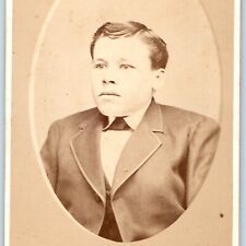 c1870s Hunchback Handsome Young Man CdV Photo Card Shrugging Mature Boy H27 picture