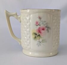 Donegal by Belleek Parian China Irish Rose Basketweave Design Tea/Coffee Mug Cup picture