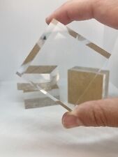 Acrylic Clear Display Base 2x2x1 for Crystal, Mineral Specimens, Jewelry picture