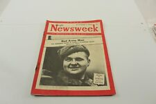 Vintage Newsweek Magazine Pacific Edition Tokyo #19 1945 Red Army Man Soldier picture
