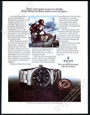 1974 Rolex Explorer watch polar explorer Wally Herbert photo vintage print ad picture