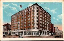 Postcard Dec 14, 1922  Washington 1 cent stamp Hotel Plankinton Milwaukee, Wis. picture