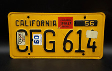 1957 CALIFORNIA License Plate picture