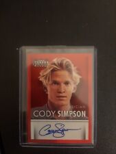 2015 Panini Americana Cody Simpson Auto Card Autograph RED FOIL SP Musician Pop picture