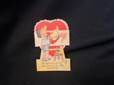 Vintage Artist Valentine Card c. 1940s unsigned picture