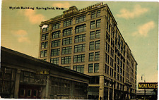 Myrick Building Springfield MA Divided Postcard c1915 picture