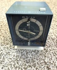 Rare General Electric Alarm Clock C2441  Analog GE Mid Century Atomic Blue~VIDEO picture