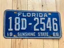 1966 Florida License Plate picture