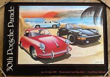 1985 30th Porsche Parade Costa Mesa California Poster Porsche Club Of America picture