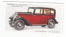 Vintage 1926 Automobile Trade Card of a LANCHESTER 