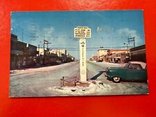 1950s Vintage Postcard~B.C. Canada~  MILE ZERO~ ALASKA HIGHWAY ~DAWSON CREEK picture