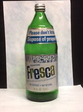 Vintage Fresca 32 Ounce Bottle Sugar-Free Rare Green with Cap NDNR Paper Labels picture