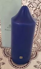 PartyLite OCEAN MIST 3 x 7 Bell Top Pillar Candle S3764 New Royal Blue Retired picture