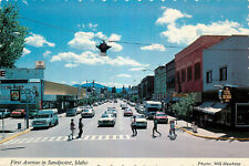 Postcard First Avenue in Sandpoint Idaho, ID picture