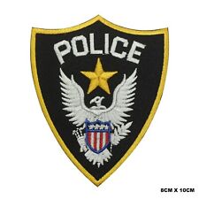 USA Police Department Logo Embroidered Patch Iron On/Sew On Patch Batch picture