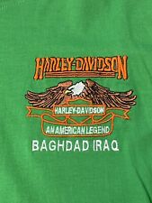 Vintage Harley Davidson Baghdad T Shirt Embroidered & Printed Graphics Sz M picture