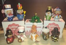 Lot  10 Vintage Steinbach Wood Ornaments Frog Fireman Christmas Germany W/Boxes picture
