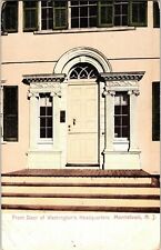 Front Door Washingtons Headquarters Morristown New Jersey NJ Antique Postcard UB picture