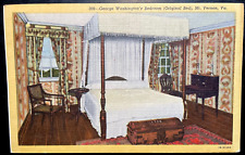 Vintage Postcard 1941 George Washington's Bedroom, Mt. Vernon, Virginia picture