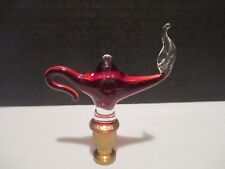 Aladdin Lamp Finial 2007 Red Geinie w/Flame Finial picture