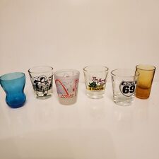 Lot Of 6 Mixed Shot Glasses Vtg picture