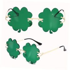 St. Patrick's Day Irish Shamrock Sunglasses - 1 Pack of Four-leaf Clover Green picture