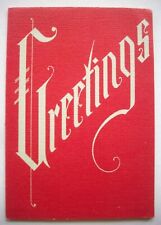 30's 40's Capper's Weekly magazine  vintage Christmas Greeting card *P7 picture