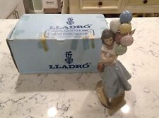 Vintage LLADRO BALLOON SELLER GIRL #5141 with BALLOONS MINT WITH BOX picture