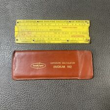 Vintage 1957 Tech Ops Exposure Calculator Iridium 192 Slide Rule Leather Case picture