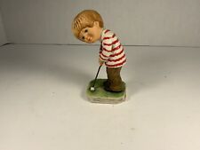 Vintage. Moppets 1975 FPAN MAR  figurine Golfer, Golf Boy. Gorham made in Japan picture