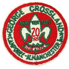 1952 George Crossland 20 Year Anniversary Camporee N. Manchester Patch Indiana picture
