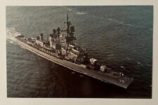 USS MACDONOUGH (Navy) Aerial starboard photo at sea. c1960s. picture