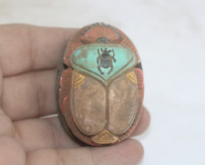 RARE ANCIENT EGYPTIAN ANTIQUE SCARAB Pharaonic Carved Stone Beetle picture