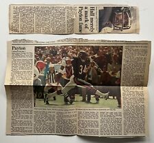 Vintage Football Newspaper Clipping 1993 Walter Payton Elected to Hall of Fame picture