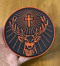 NEW Set of 8 Jagermeister 4” Deer Stag Head Reusable Rubber Drink Coasters New picture