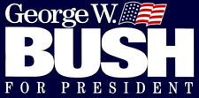 George W Bush Replica 2000 2004 For President Campaign Bumper Sticker picture