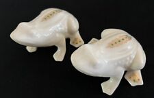Lot of (2) Lenox Frogs~Lenox China Jewels Collection~1992~24K Gold & Green Dots picture