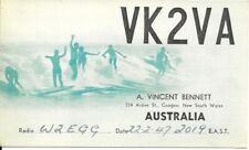 QSL  1947 Australia Surfing NSW   radio card picture