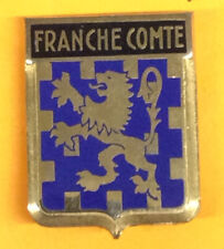 Vintage French France Franche-Comte Flag Auto Bicycle Insignia Pinback picture