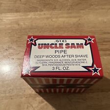NOS Vintage Avon Uncle Sam Pipe Deep Woods After Shave - Full 3 fl oz w/ Box picture