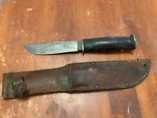 Early WWII WW2 USN MARK 1  KA BAR OLEAN FIGHTING KNIFE IN EXC COND picture